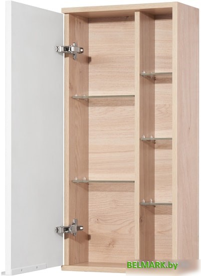 Акватон Шкаф-полупенал Бостон 40 1A239903BN010 (белый/дуб эврика) - фото2