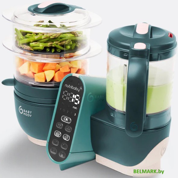 Блендер-пароварка Babymoov Nutribaby+ A001136 (зеленый) - фото