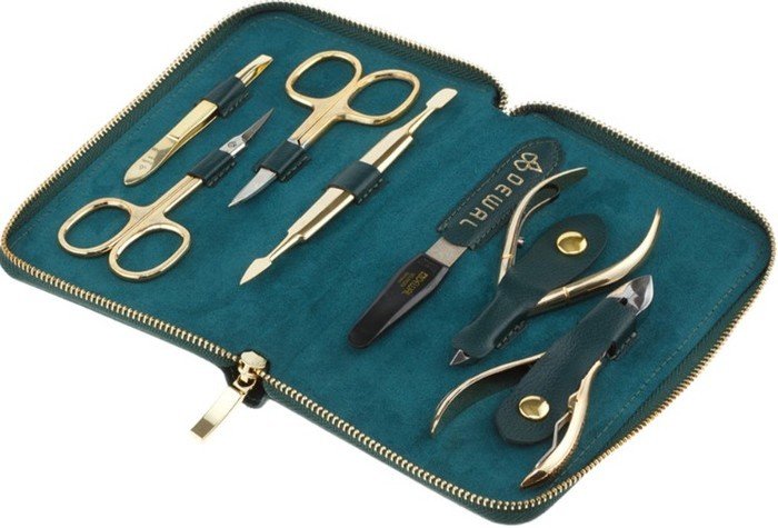 Набор для маникюра и педикюра Dewal 904GREEN (зеленый) - фото