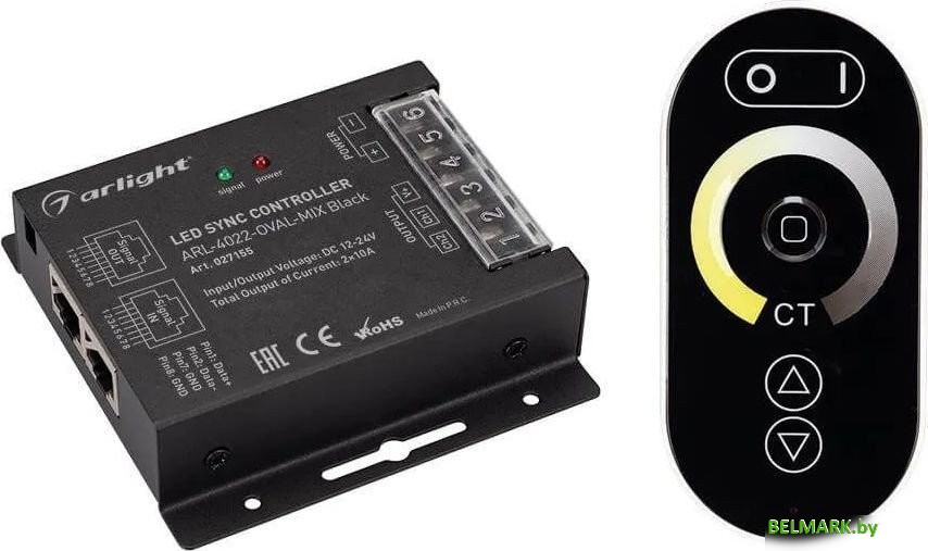 Контроллер MIX Arlight ARL-4022-Oval-Mix Black 027155 - фото