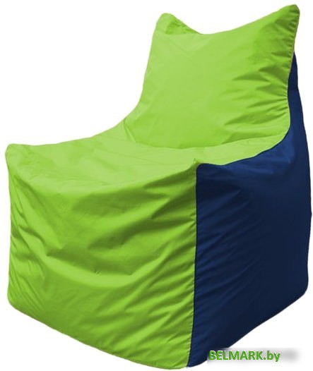 Кресло-мешок Flagman Фокс Ф2.1-184 (салатовый/темно-синий) - фото