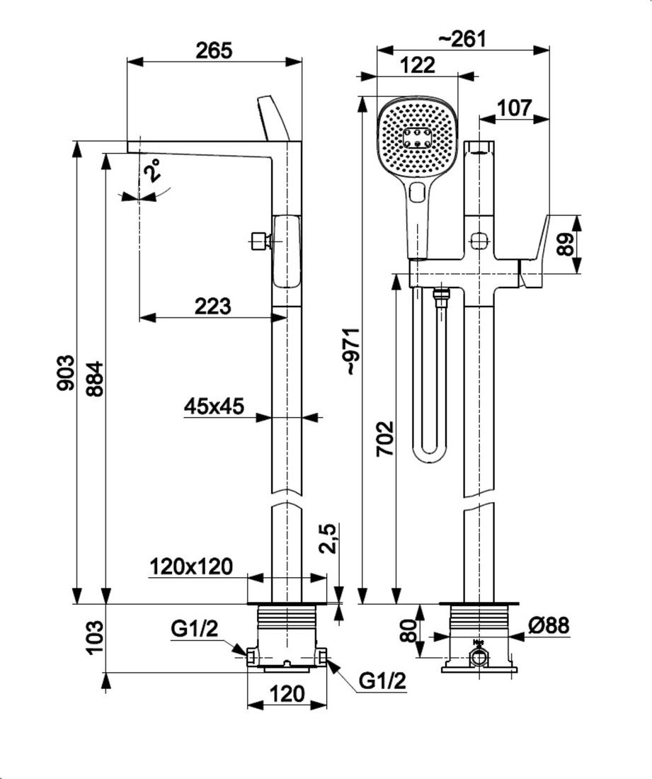 Смеситель KFA Malaga 452551000 - фото2