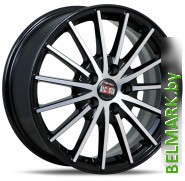 Литые диски Alcasta M60 17x7" 5x114.3мм DIA 66.1мм ET 40мм Black - фото