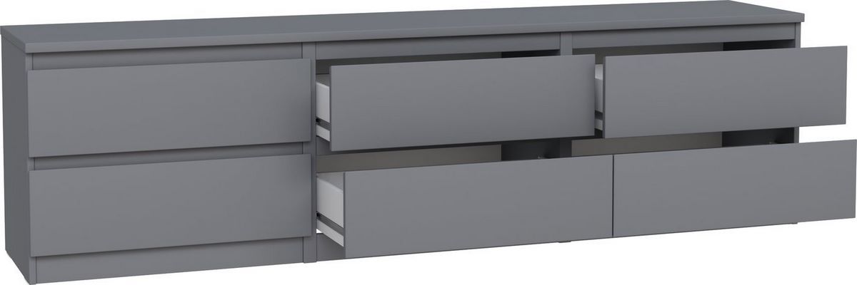 Тумба Mio Tesoro Кастор 6 ящиков 2.03.03.110.4 (серый) - фото2
