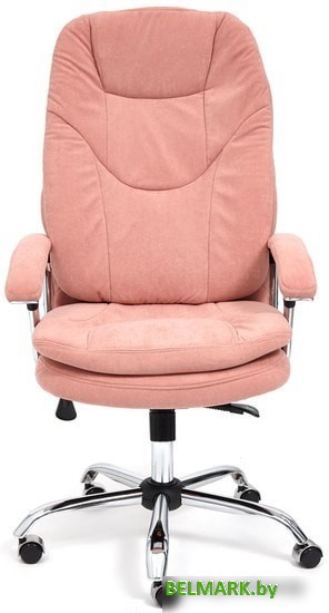 Кресло TetChair Softy LUX (флок, розовый) - фото2
