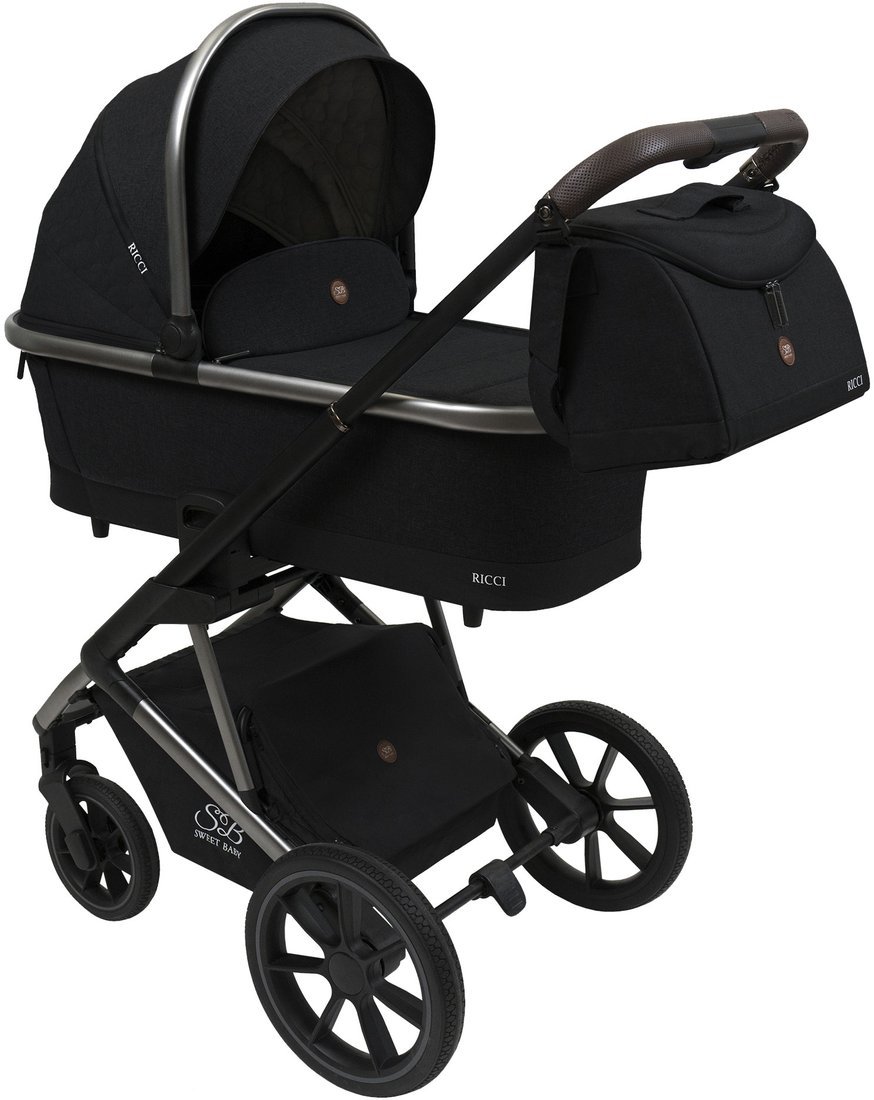 Универсальная коляска Sweet Baby Ricci 2 в 1 (черный) - фото