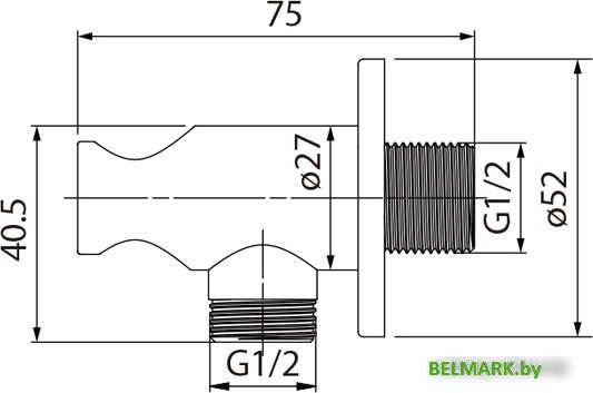 Держатель душевой лейки с подключением IDDIS 001SB01i62 - фото2