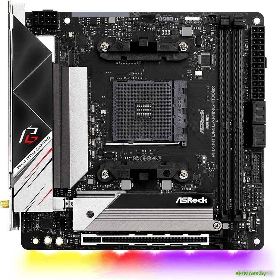 Материнская плата ASRock B550 Phantom Gaming-ITX/ax - фото