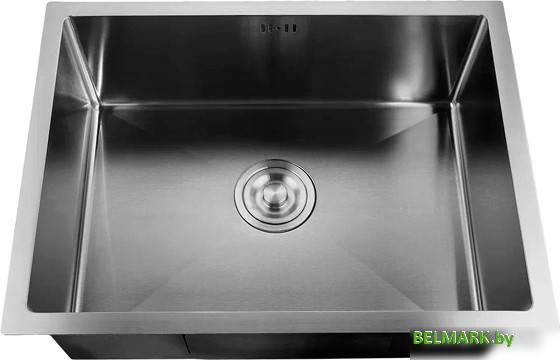 Кухонная мойка GranFest Metal нержавеющая сталь AISI 304 PVD GF-5344 графит (с сифоном) - фото
