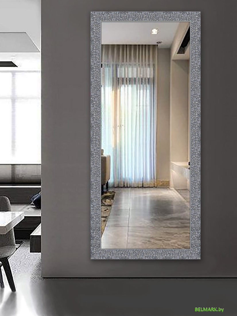 Зеркало Декарт Настенное в раме 8Л2436 (серый перламутр) - фото2