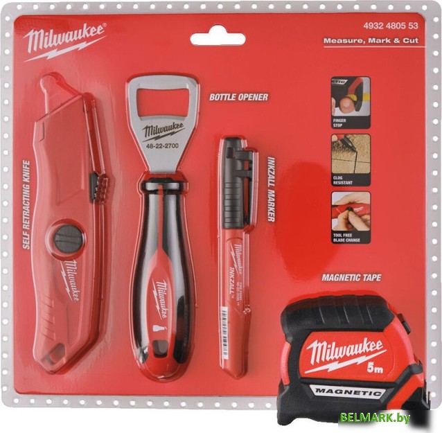 Набор домашнего мастера Milwaukee 4932480553 (4 предмета) - фото