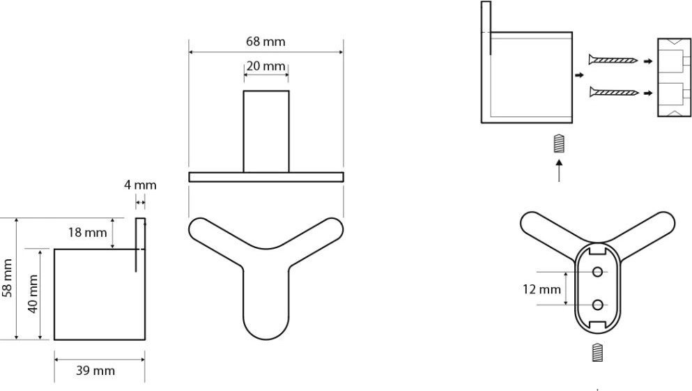 Аксессуары для ванной и туалета Bemeta Organic 167106210 (черный матовый) - фото2