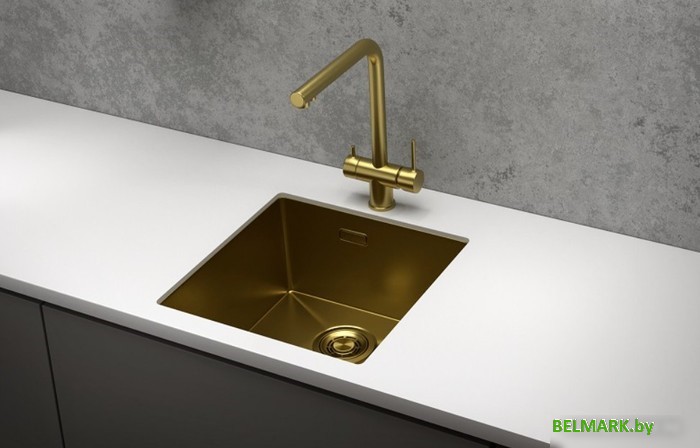 Кухонная мойка Granula GR-4445U (золото сатин) - фото2