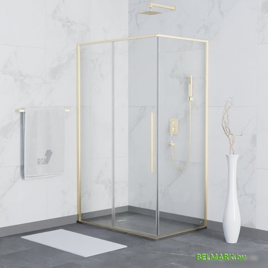 Душевой уголок RGW SV-42G 32324282-16 80x120 (золото brush/прозрачное стекло) - фото