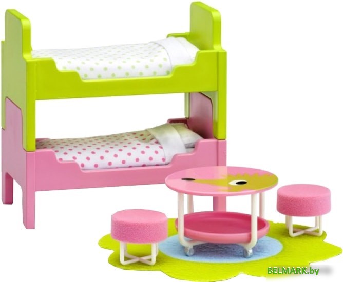 Мебель для кукольного домика Lundby Детская с 2 кроватями 60209700 - фото