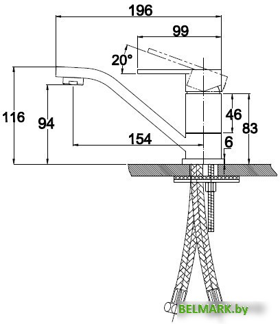 Смеситель Kaiser Sonat (бронза) [34010-1 Bronze] - фото2