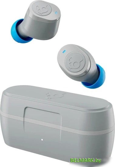 Наушники Skullcandy Jib True (светло-серый/синий) - фото