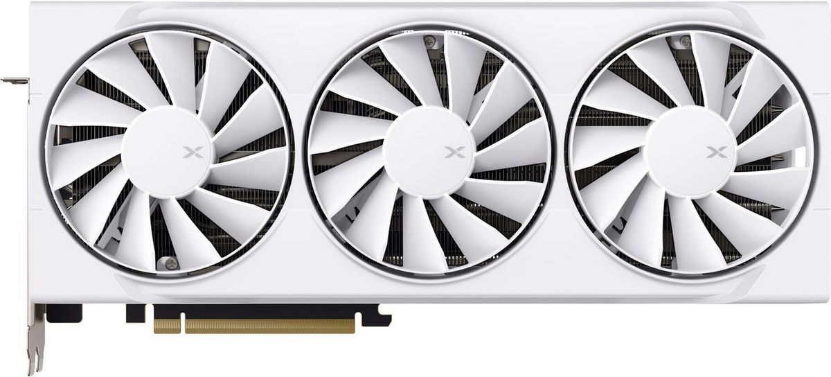 Видеокарта XFX Swift AMD Radeon RX 9070XT White Triple Fan Gaming Edition RX-97TSWF3W9 - фото
