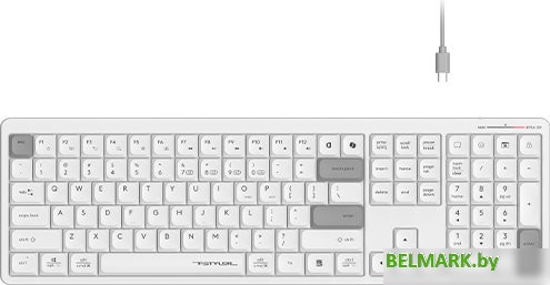 Клавиатура A4Tech Fstyler FBX55C (белый) - фото