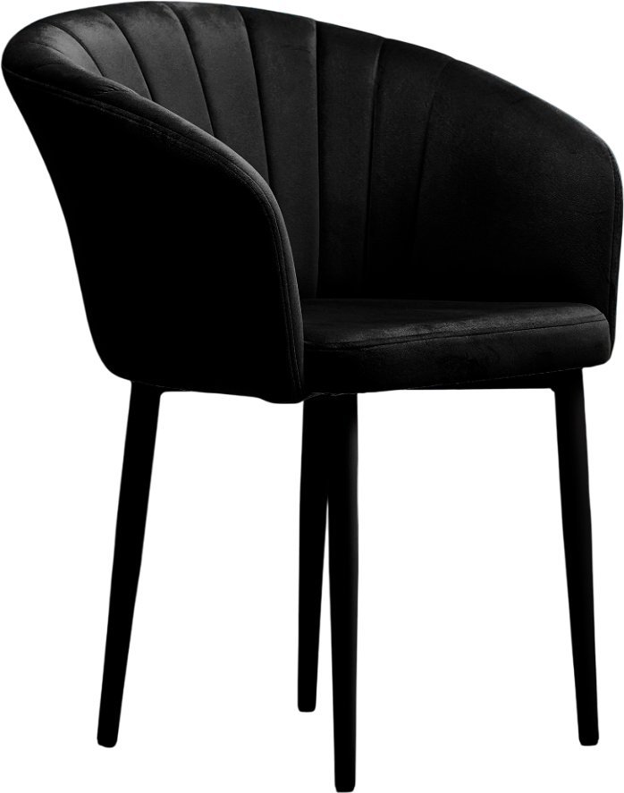 Стул с подлокотниками Памир Версаль F90 Поворотный (черный/черная опора) - фото