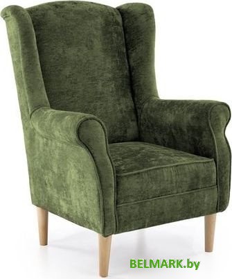 Интерьерное кресло Halmar Hermes (оливковый) - фото