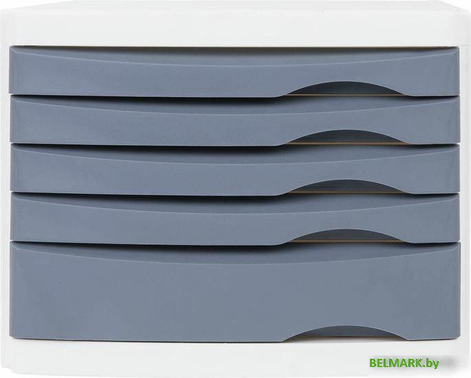 Лоток для бумаг BRAUBERG Office-Expert 238045 (белый/серый) - фото2