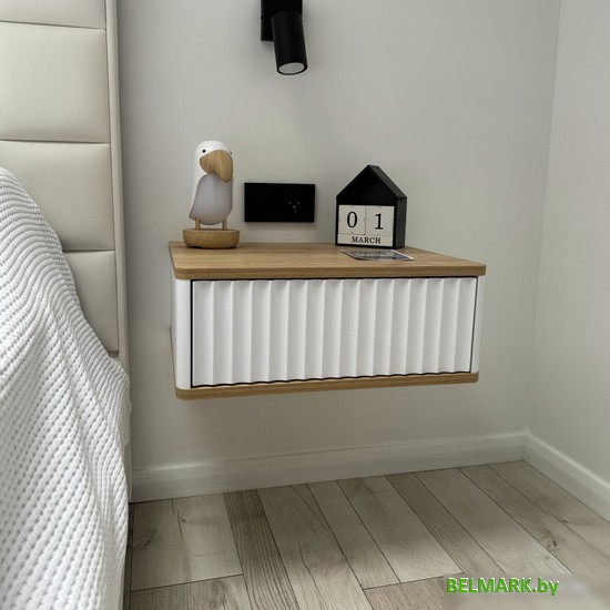 Тумба Shtabe Royal 5000 эко (белый/дуб кантри золотой) - фото2