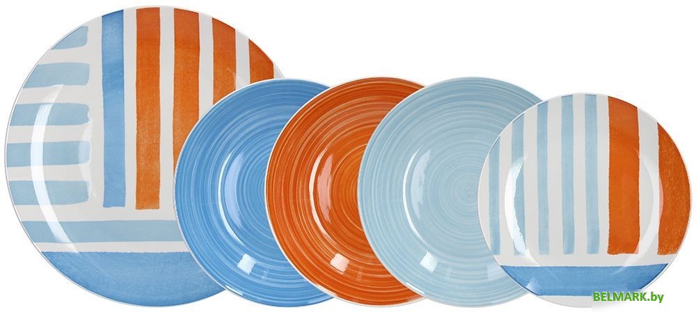 Набор тарелок Tognana Madison Portofino MC070186021 (18 шт) - фото