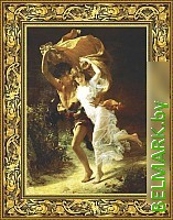 Картина Декарт Бегущие от грозы Итальянский художник 8Л0229 (в раме) - фото