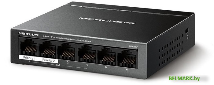 Неуправляемый коммутатор Mercusys MS106LP - фото2