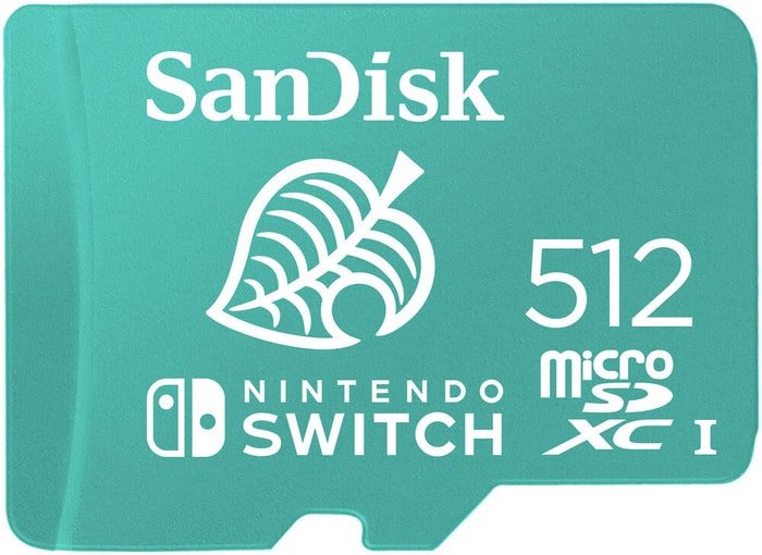 Карта памяти SanDisk Nintendo Switch Licensed Card Animal Crossing Edition microSDXC 512GB SDSQXAO-512G-GNCZN - фото