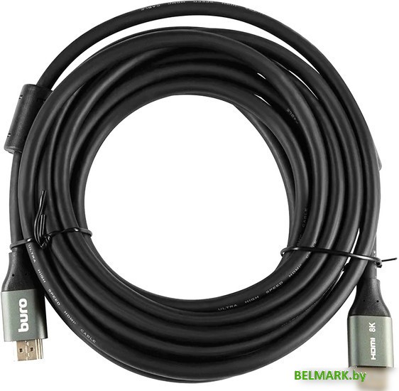 Кабель Buro BHP-HDMI-2.1-5G HDMI - HDMI (5 м, черный) - фото