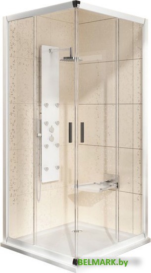 Душевой уголок Ravak Blix BLRV2K 80x80 (серебристый/прозрачное) - фото