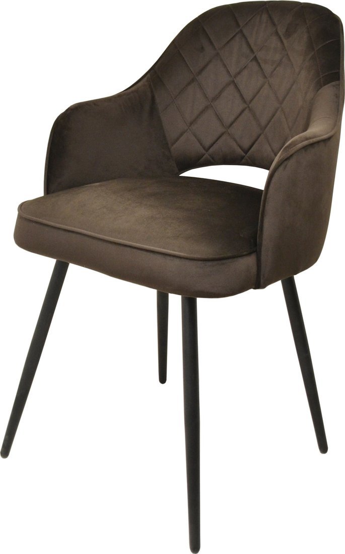 Мирабелла Оксфорд Велюр (кофейный/черный) - фото