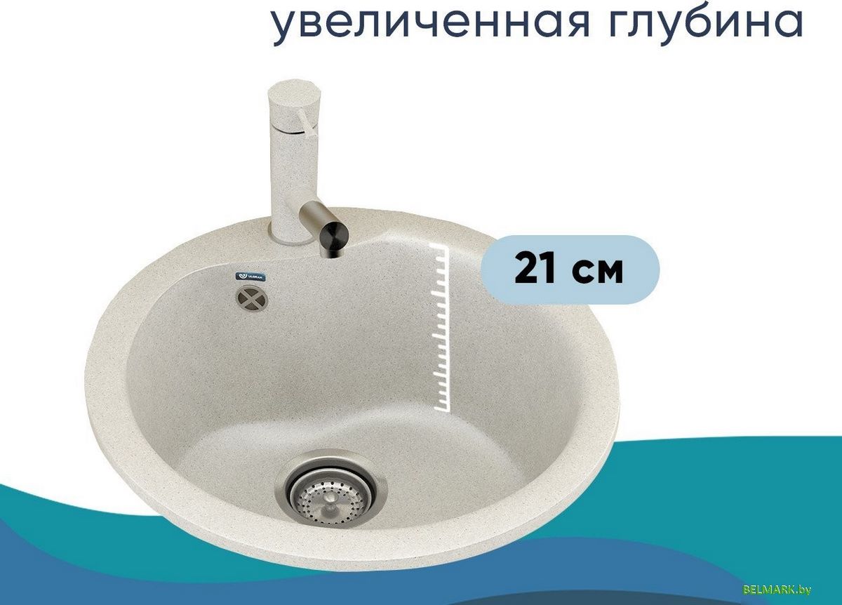 Кухонная мойка Ulgran U-102n (344 ультра-черный) - фото2