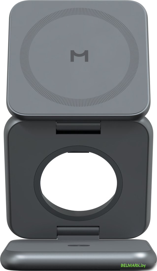 Беспроводное зарядное Magssory Fold Pro 3 в 1 WCH063 (темно-серый) - фото2