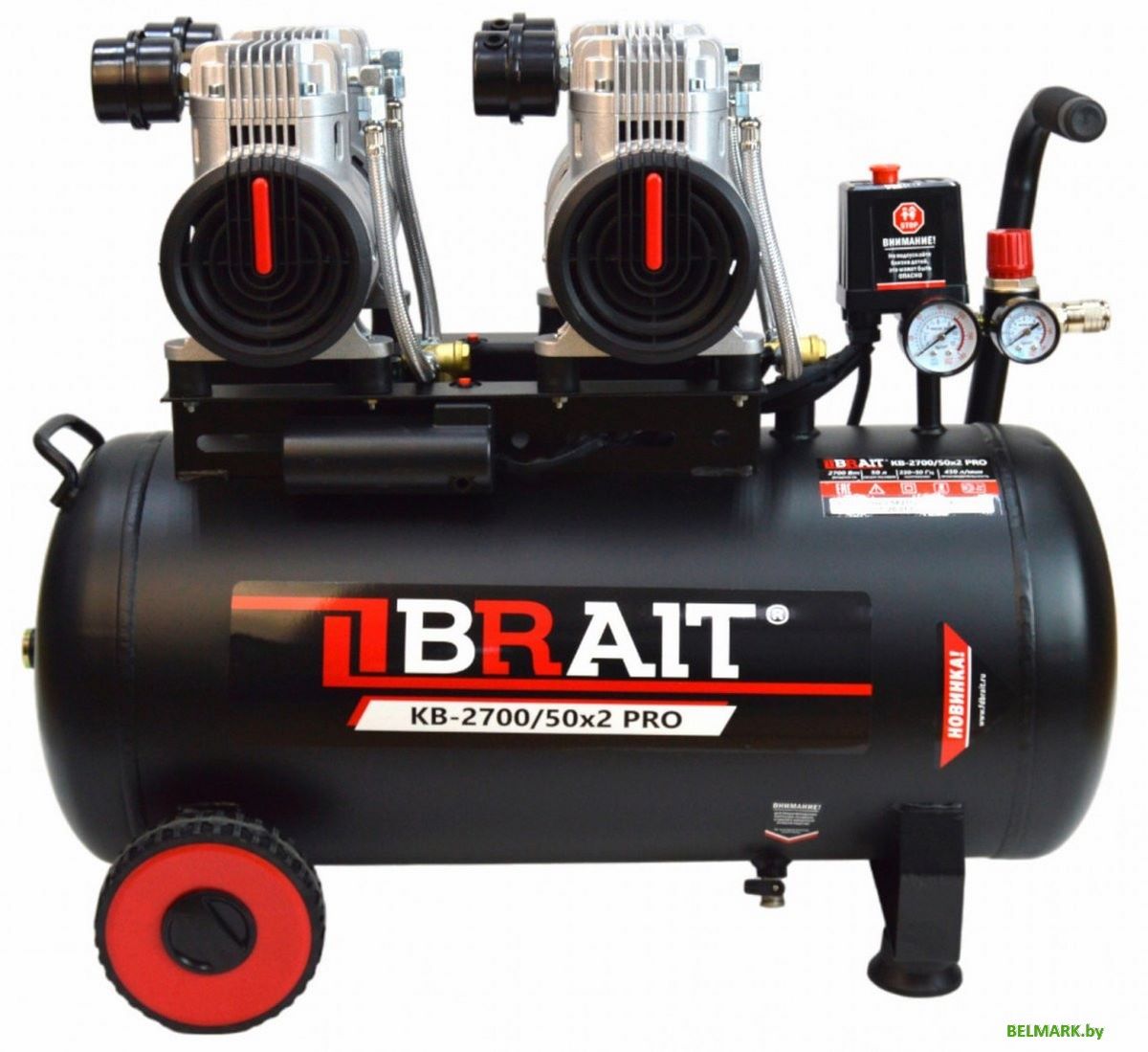 Компрессор Brait KB-2700/50X2 PRO - фото