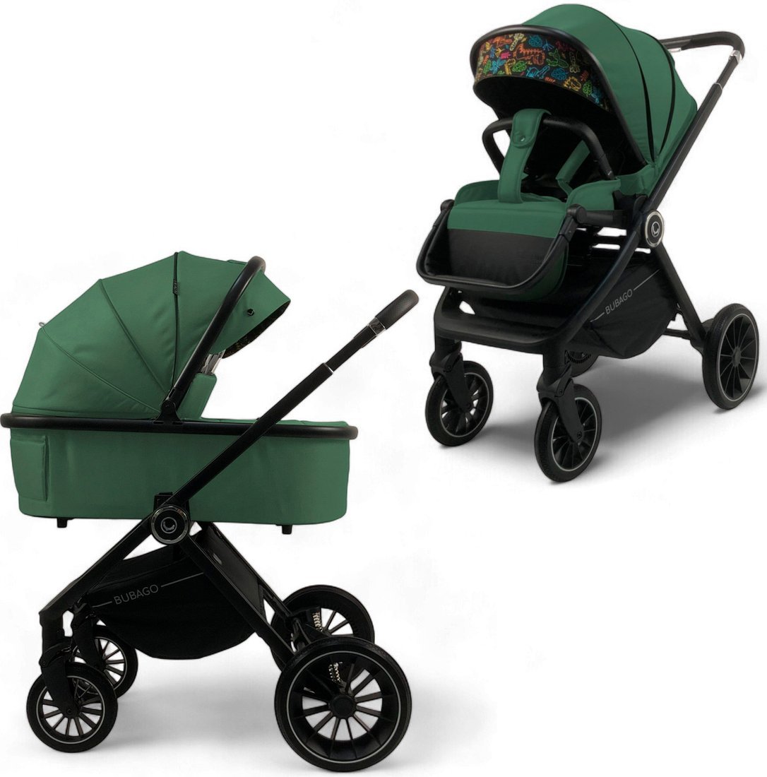 Универсальная коляска Bubago Bloom (2 в 1, зеленый) - фото