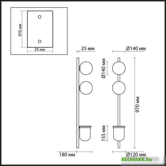 Бра Odeon Light Flower 4681/2WA - фото2