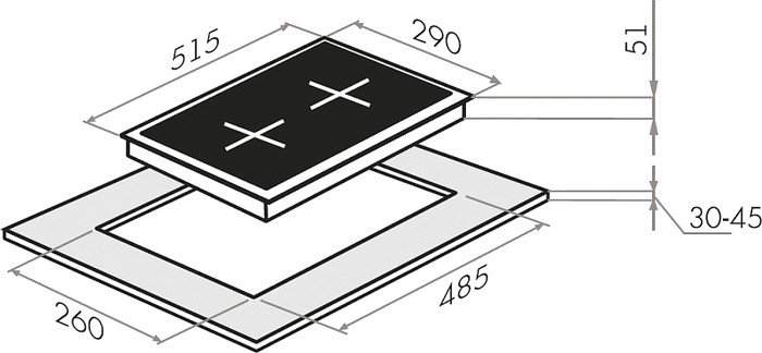 Варочная панель HOMSair HGS323GCS - фото2