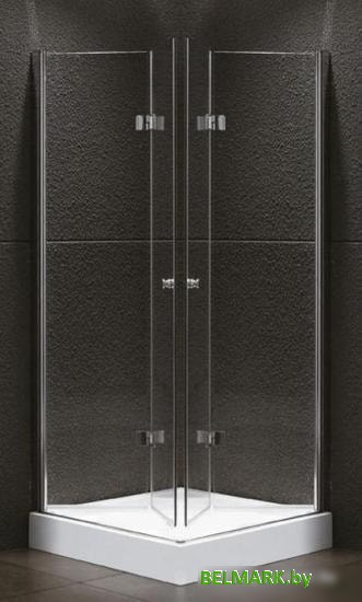 Душевой уголок Cezares ELENA-W-ASH-2-100/90-C-Cr - фото