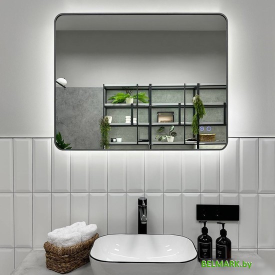 Roxen Зеркало Simon 510205-90AFGM 90x70 (с подогревом) - фото