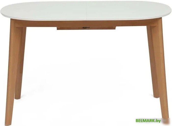 Кухонный стол TetChair Bosco раскладной (белый/натуральный бук) - фото