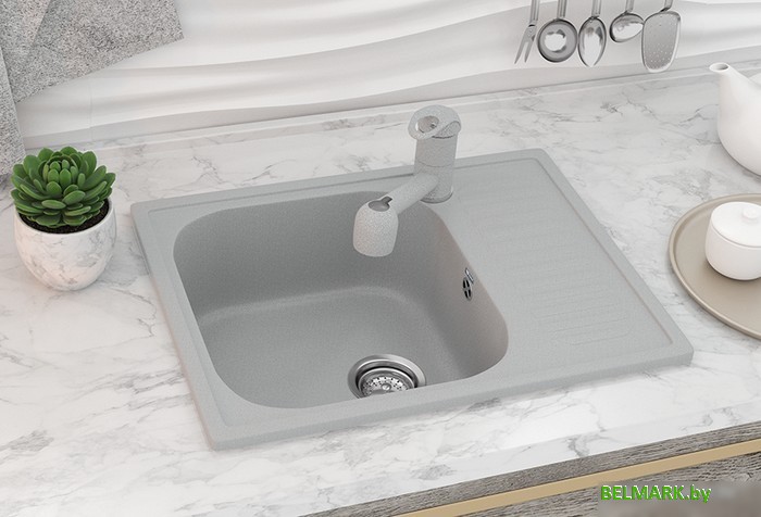 Кухонная мойка Ulgran U-202 (341 ультра-белый) - фото2