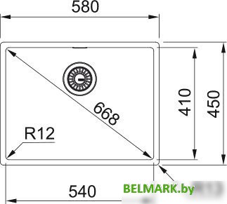 Кухонная мойка Franke BXX 210-54 127.0677.190 (стальной) - фото2