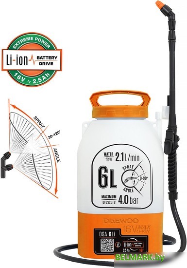Аккумуляторный опрыскиватель Daewoo Power DSA 6Li - фото