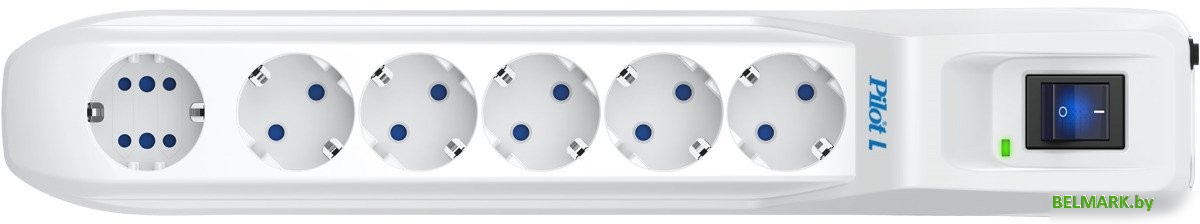 Сетевой фильтр Pilot L GP (1.8 м, 6 розеток, белый) - фото2