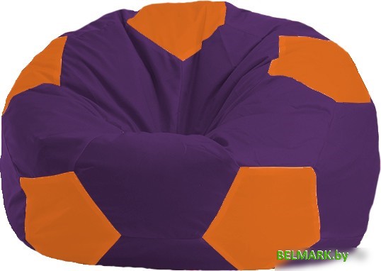 Кресло-мешок Flagman Мяч Стандарт М1.1-33 (фиолетовый/оранжевый) - фото