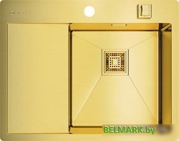 Кухонная мойка Omoikiri Akisame 65-LG-R 4973084 (светлое золото) - фото