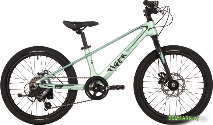 Детский велосипед Novatrack 20 Tiger 20MHD.TIGER.GN4 (светло-зеленый) - фото